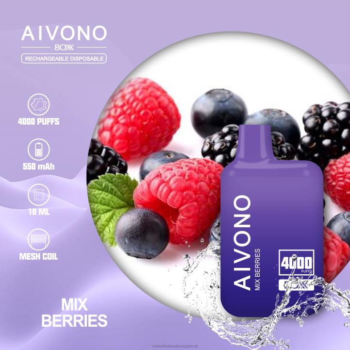 Aivono AIM BOXX 4000 Mix Berries - LRB4215 Electronic Cigarette Wholesale