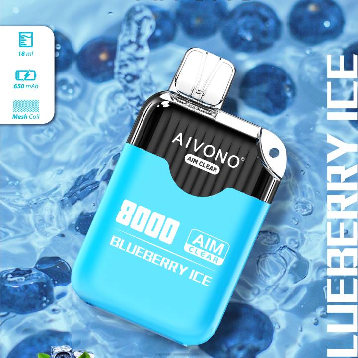 Aivono AIM CLEAR 8000 Blueberry Ice - LRB4206 Electronic Cigarette Wholesale