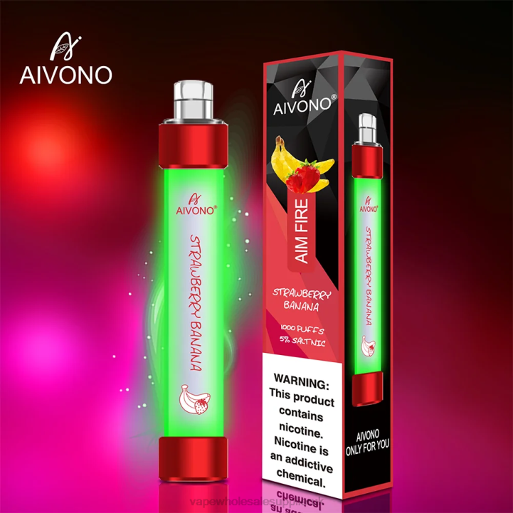 Aivono AIM FIRE 1000 Strawberry Banana - LRB4332 Electronic Cigarette Wholesale