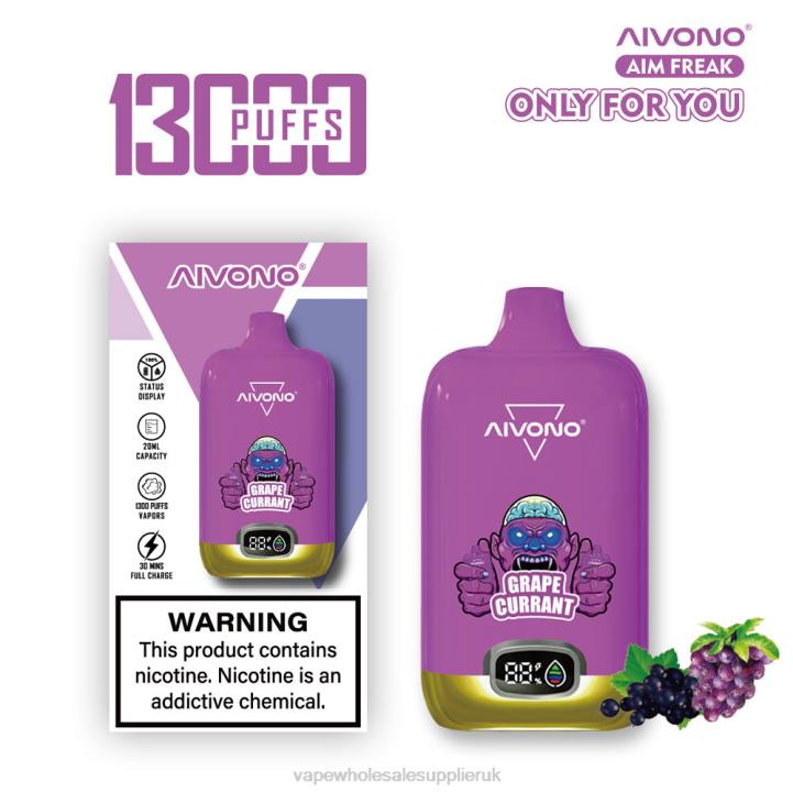 Aivono AIM FREAK 13000 Grape Currant - LRB4251 Electronic Cigarette Wholesale