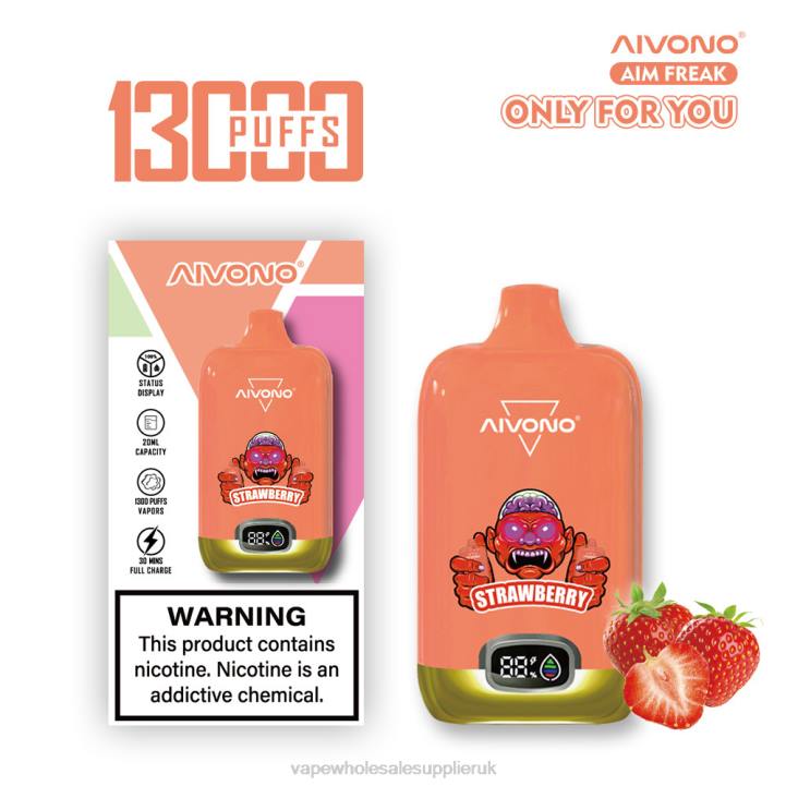 Aivono AIM FREAK 13000 Strawberry - LRB4243 Vape UK Wholesale