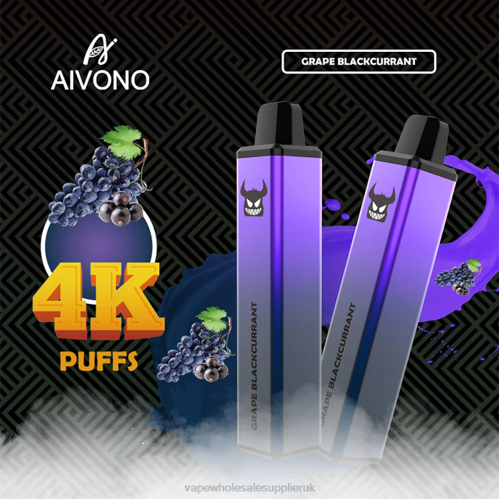 Aivono AIM FREAK 4000 Grape Blackcurrant - LRB4259 Vape Wholesale Supplies