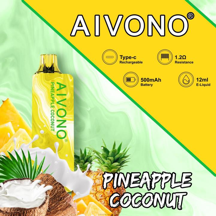 Aivono AIM GUN 7000 Pineapple Coconut - LRB4106 Vape Wholesale Supplies