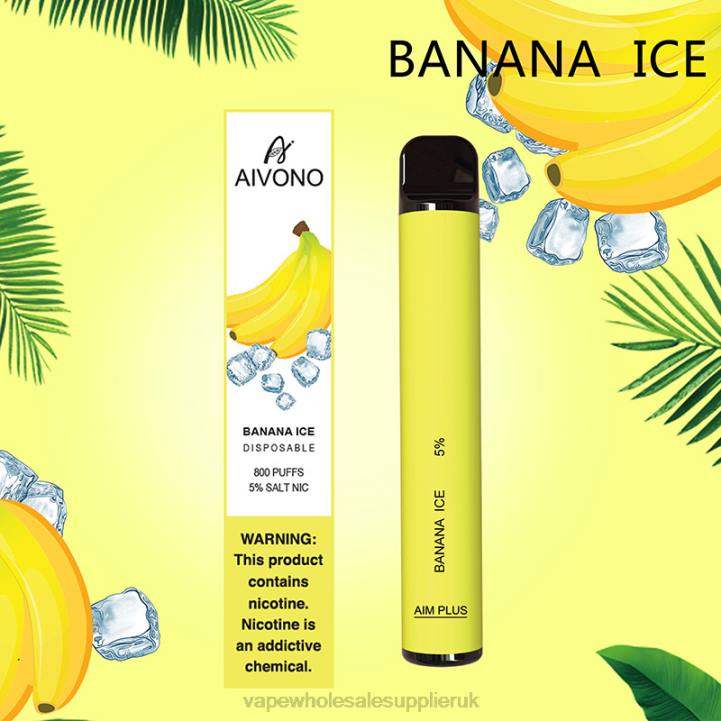 Aivono AIM PLUS 800 Banana Ice - LRB4171 Vape UK Wholesale