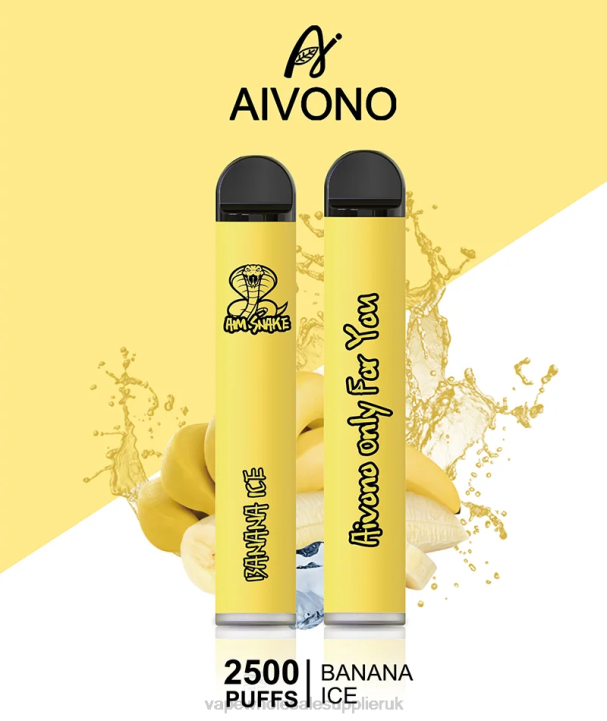 Aivono AIM SNAKE 2500 Banana Ice - LRB4298 Vape Wholesale UK