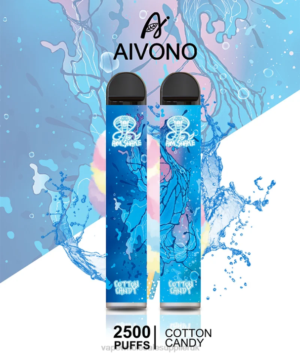 Aivono AIM SNAKE 2500 Cotton Candy - LRB4303 Vape Wholesale Birmingham