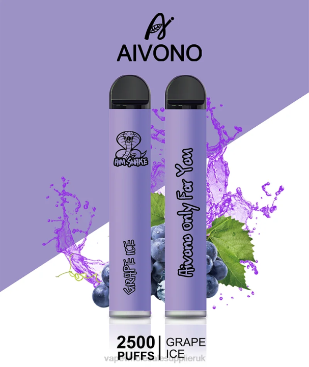 Aivono AIM SNAKE 2500 Grape Ice - LRB4306 Vape UK Wholesale