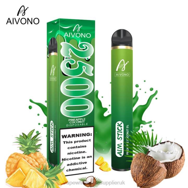 Aivono AIM STICK 2500 Pineapple Coconut - LRB4153 Vape UK Wholesale