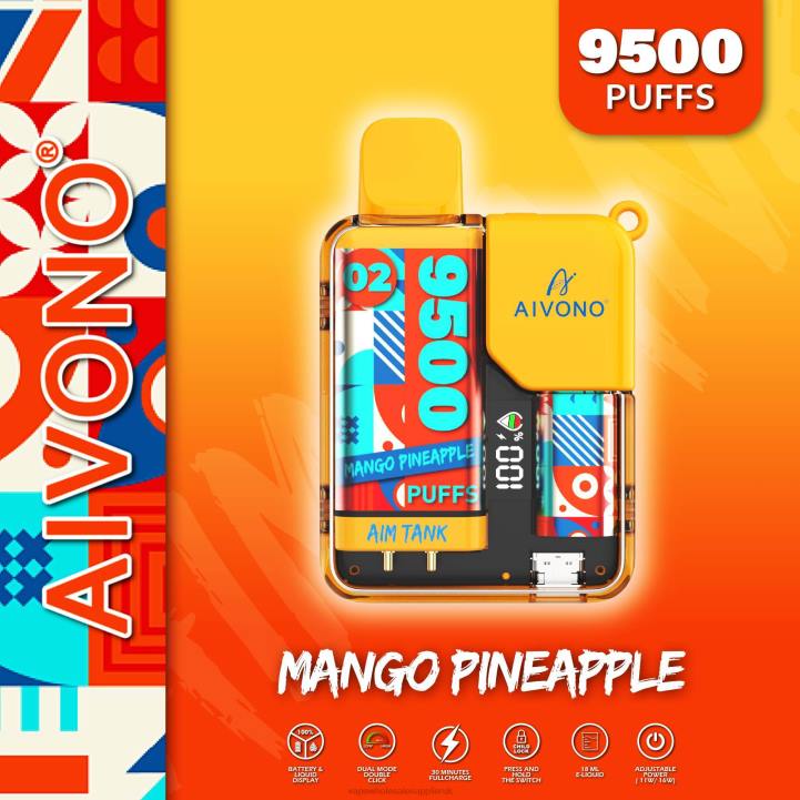 Aivono AIM TANK 9500 Mango Pineapple - LRB434 Vape Wholesale Supplies