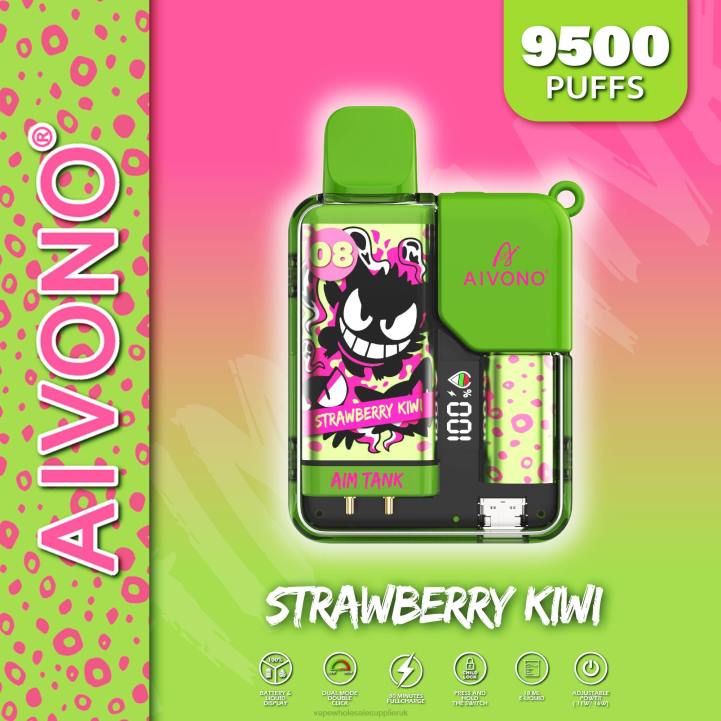 Aivono AIM TANK 9500 Strawberry Kiwi - LRB447 Vape Wholesale Supplier