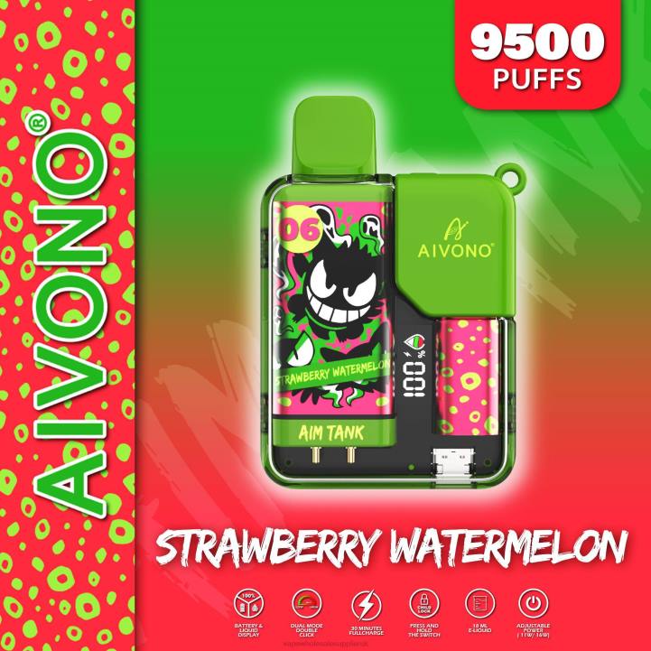 Aivono AIM TANK 9500 Strawberry Watermelon - LRB446 Vape Wholesale UK