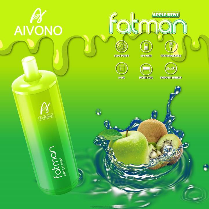 Aivono FATMAN 6800 Apple Kiwi - LRB431 Vape Wholesale Near Me