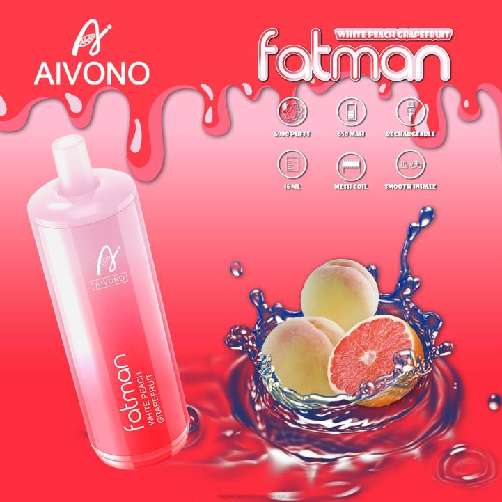 Aivono FATMAN 6800 Grapefruit - LRB425 Vape Wholesale Supplies