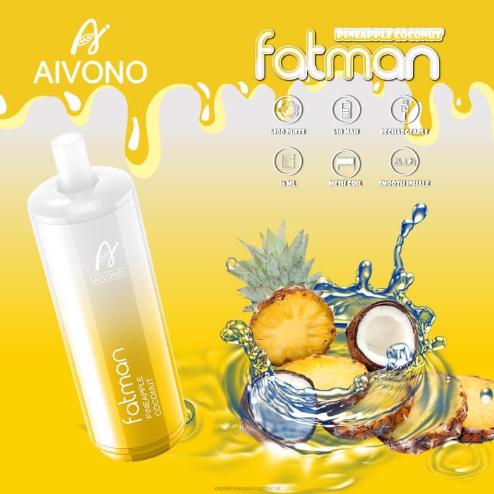 Aivono FATMAN 6800 Pineapple Coconut - LRB429 Vape Wholesale Supplier