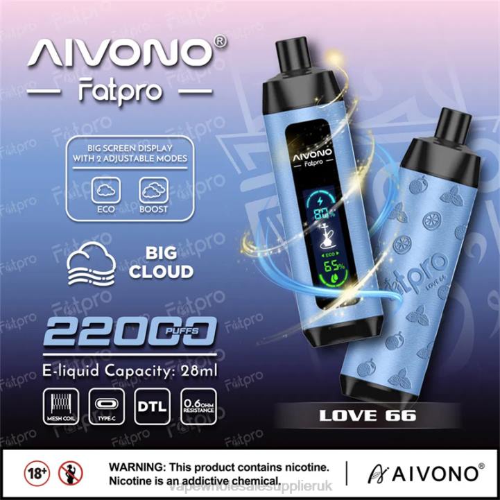 Aivono Fatpro 22000 Love 66 - LRB46 Vape Wholesale Birmingham