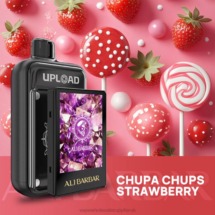 Vape Wholesale Supplier UK Z0ZT114 Chupa chups strawberry - Alibarbar Upload