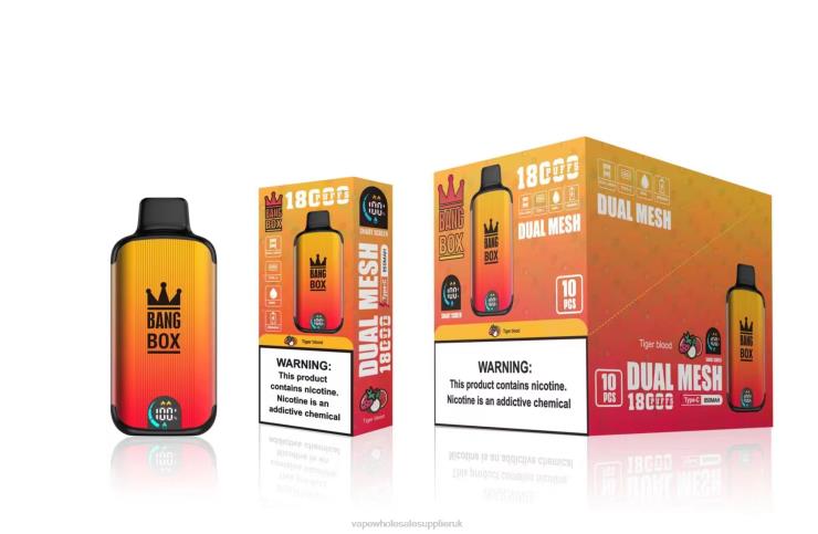 Bang Box 18000 puffs 222V894 - Vape Wholesale Birmingham Tiger Blood