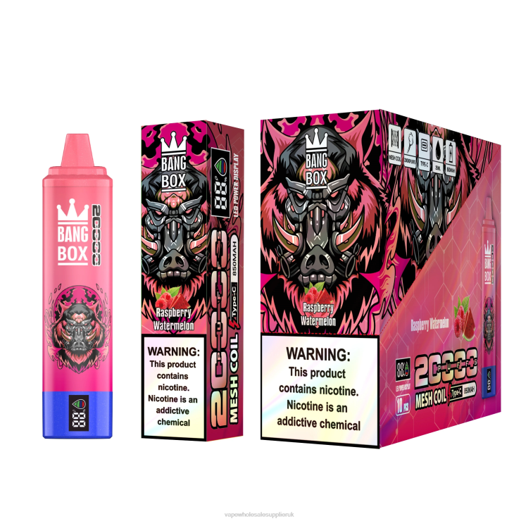 Bang Box 20000 222V853 - Vape Wholesale Supplier Uk Raspberry Watermelon