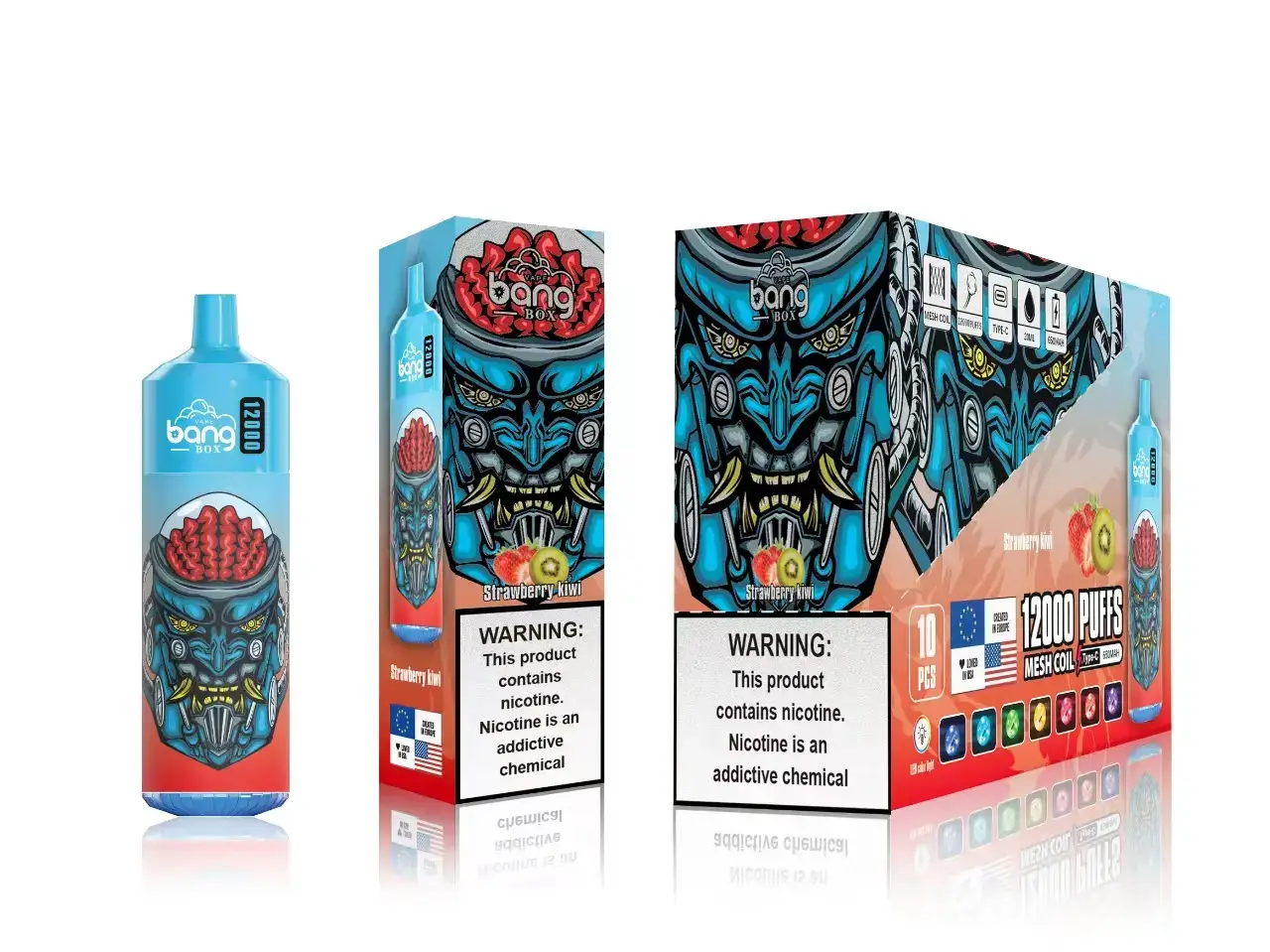 Vape Wholesale Birmingham 022N116 | Bang Box Strawberry Kiwi 12000 Puffs