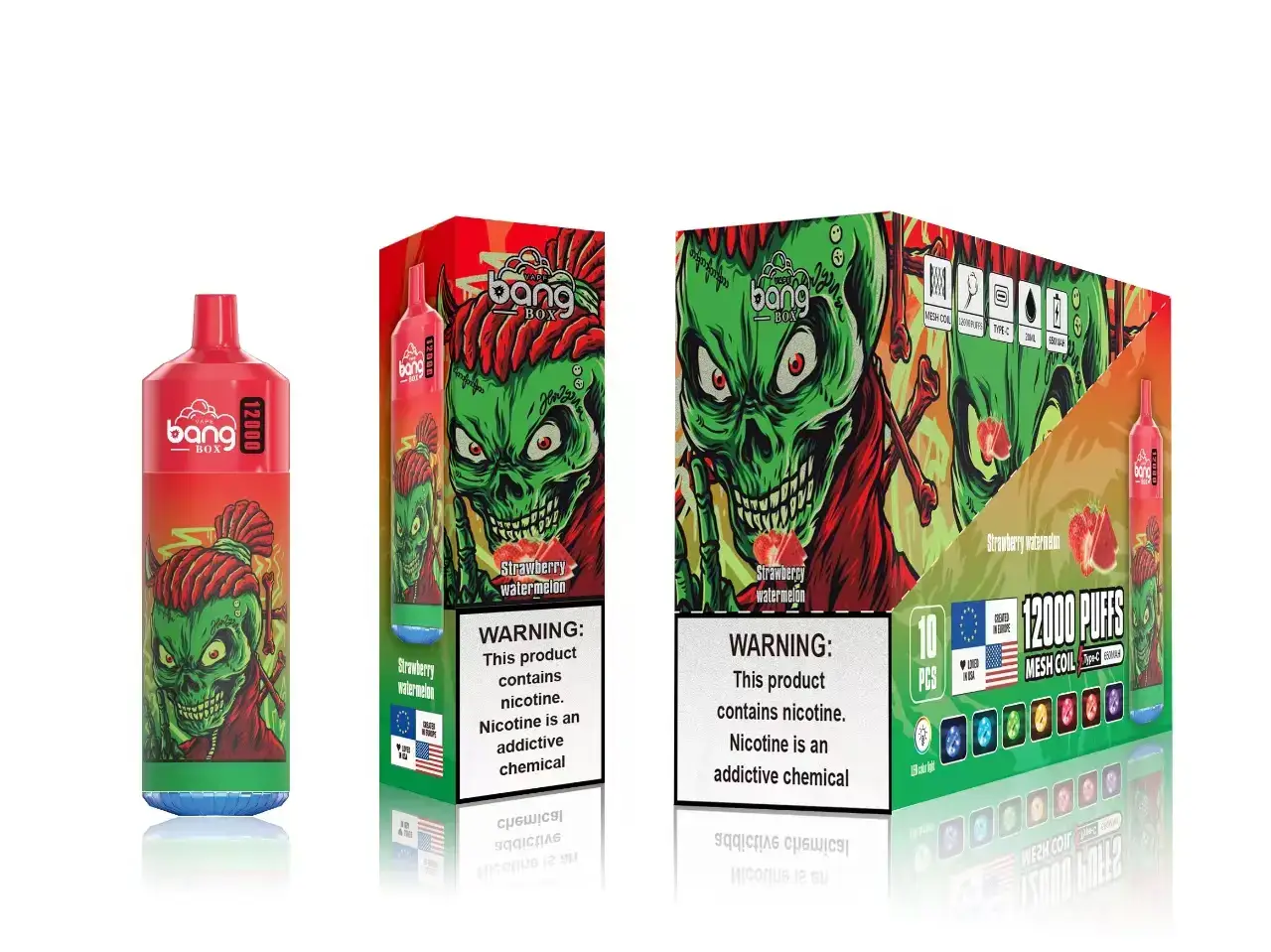 Vape Wholesale UK 022N121 | Bang Box Strawberry Watermelon 12000 Puffs