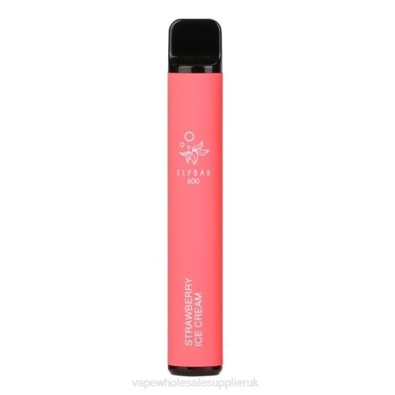 Vape Wholesale Near Me 022N104 | ELFBAR 600 Strawberry Ice Cream