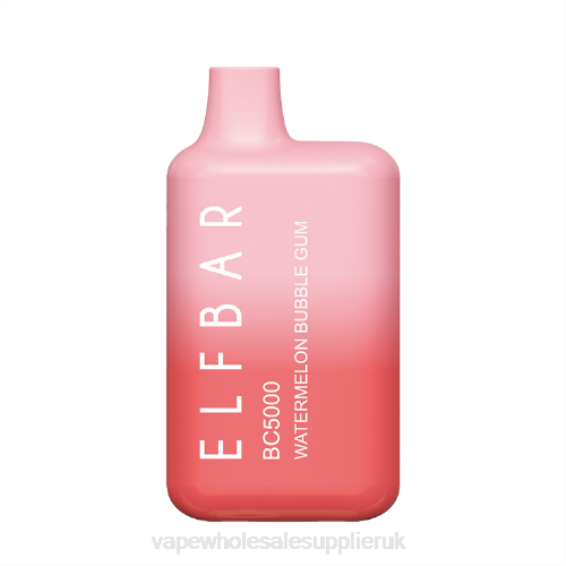 Vape Wholesale Supplier UK 022N313 | ELFBAR BC5000 Watermelon Bubble Gum