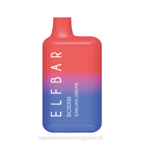 Vape Wholesale Supplies 022N307 | ELFBAR BC5000 Sakura Grape