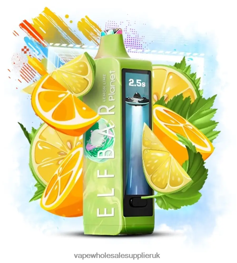 Elf Bar Planet 25000 - 26X0TV16 Lemon Lime Vape Wholesale Supplies