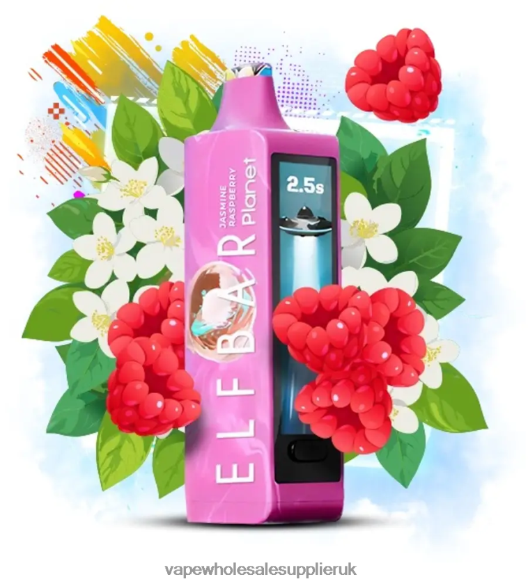 Elf Bar Planet 25000 - 26X0TV19 Jasmine Raspberry Vape Wholesale UK