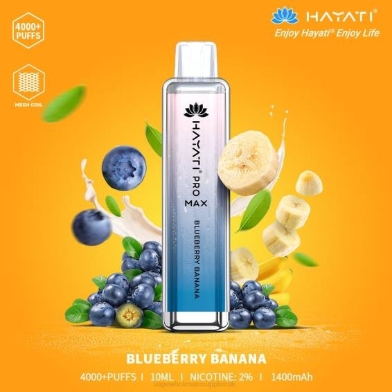 Vape Wholesale Supplier 022N192 | Hayati Pro Max Blueberry Banana 4000