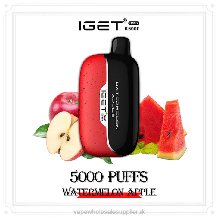 Vape Wholesale Birmingham 0ZP06 Watermelon Apple IGET Moon K5000