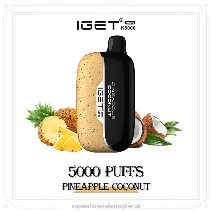 Vape Wholesale Supplier 0ZP016 Pineapple Coconut IGET Moon K5000