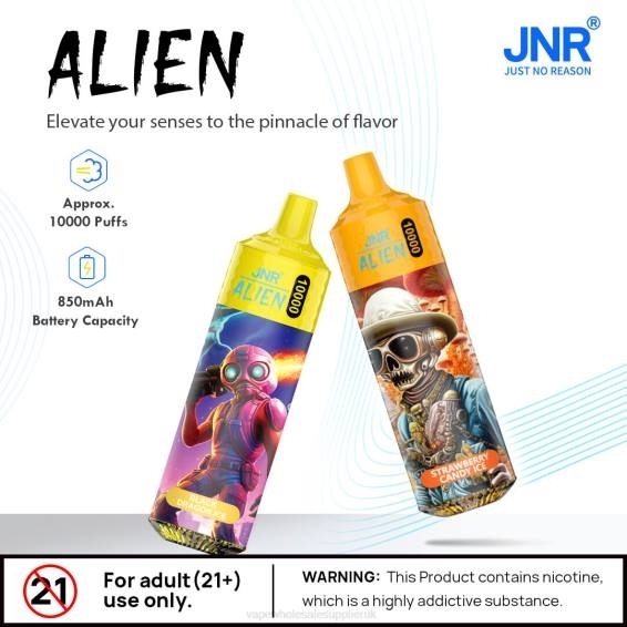 Vape Wholesale Near Me 022N664 | JNR ALIEN Strawberry Raspberry Ice