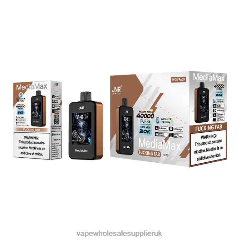 Vape Wholesale Supplier 26L0V13 - JNR MediaMax 40k Puff Fcuking Fab