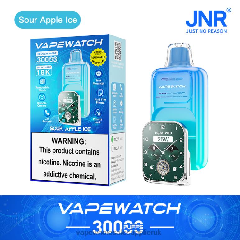 Vape Wholesale Birmingham 26L0V5 - JNR Vape Watch Sour Apple Ice