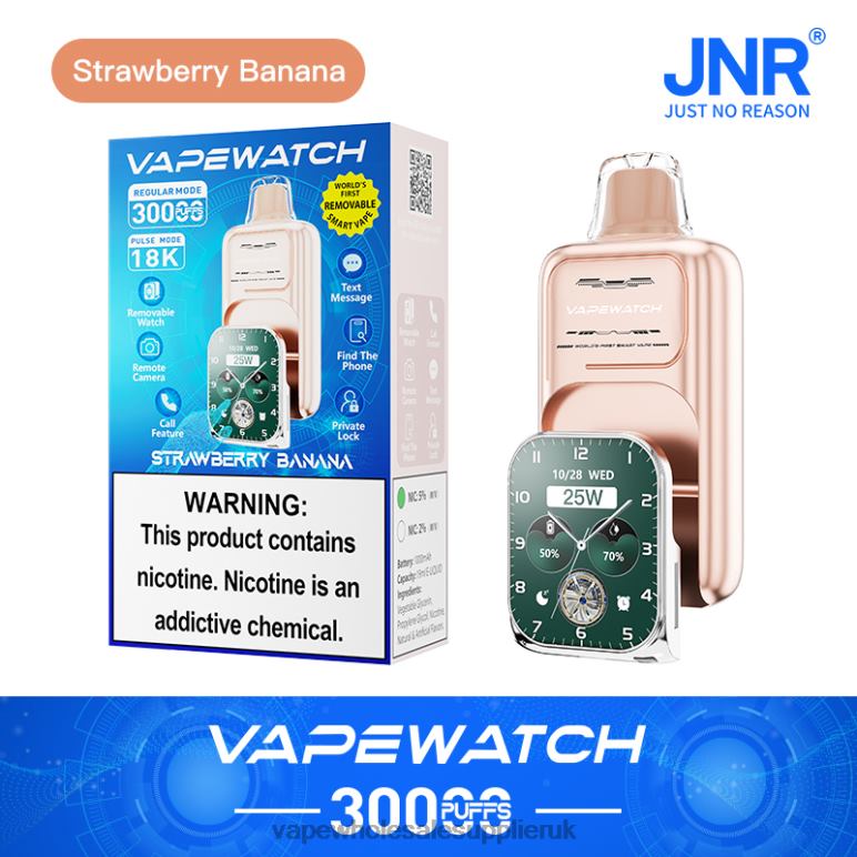 Vape Wholesale Supplier 26L0V7 - JNR Vape Watch Strawberry Banana