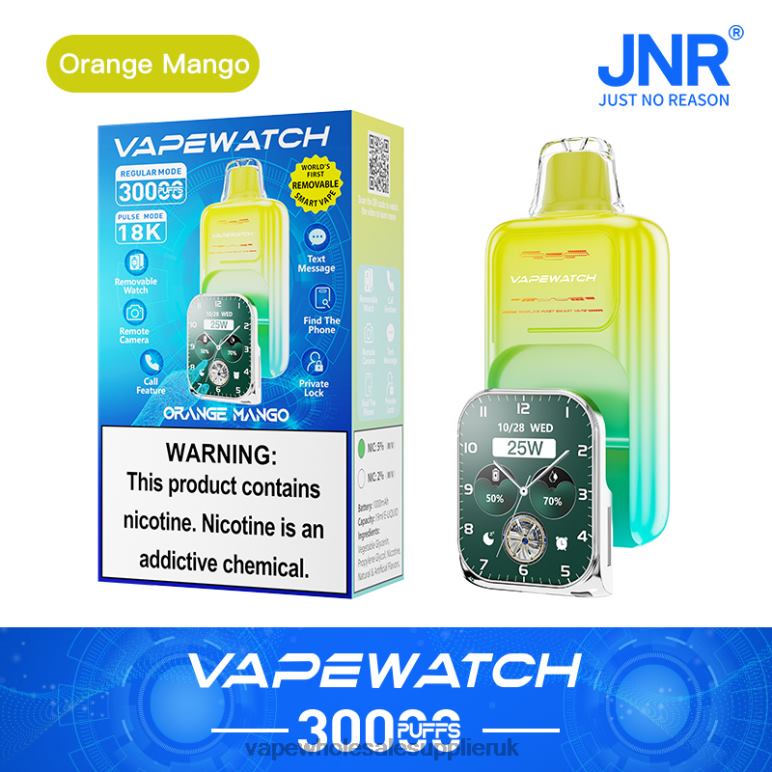 Vape Wholesale Supplier UK 26L0V2 - JNR Vape Watch Orange Mango