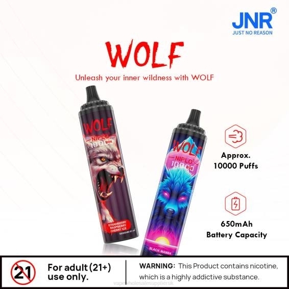 Vape Wholesale Supplier 022N102 | JNR WOLF NIPLO Peach Ice