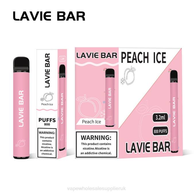 Electronic Cigarette Wholesale 4BD6314 Peach Ice - LAVIE BAR 800 Puffs