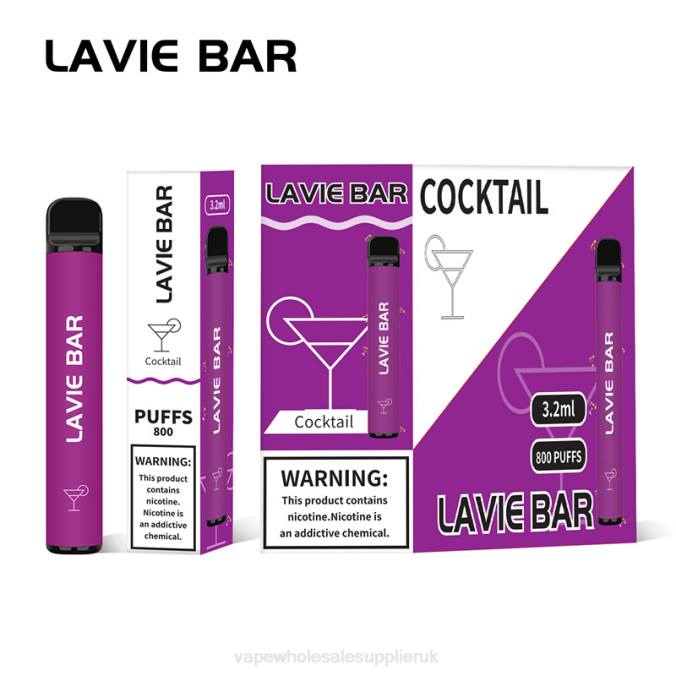 Vape Wholesale Birmingham 4BD6312 Cocktail - LAVIE BAR 800 Puffs