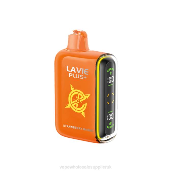 Vape Wholesale Supplies 4BD697 Strawberry Mango - LAVIE PLUS 15000 Puffs