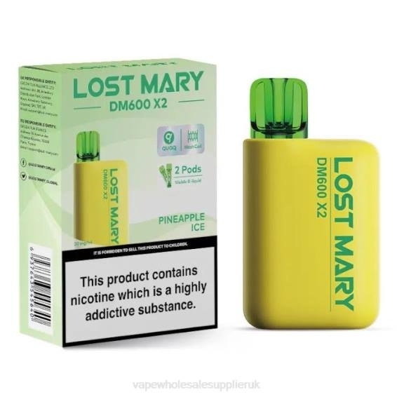 Vape Wholesale Supplies 022N477 | LOST MARY DM600 X2 Pineapple Ice