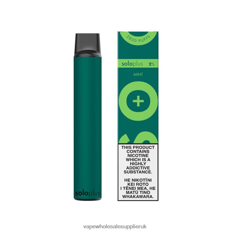 Vape Wholesale Birmingham 884R033 - Solo Plus Disposable Vape Mint