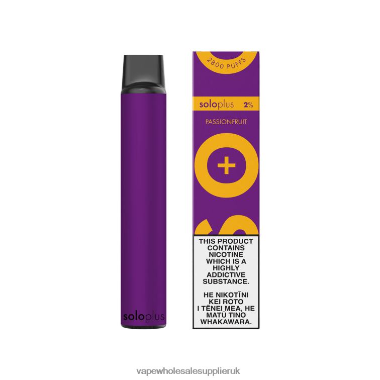 Vape Wholesale Supplier 884R029 - Solo Plus Disposable Vape Passionfruit