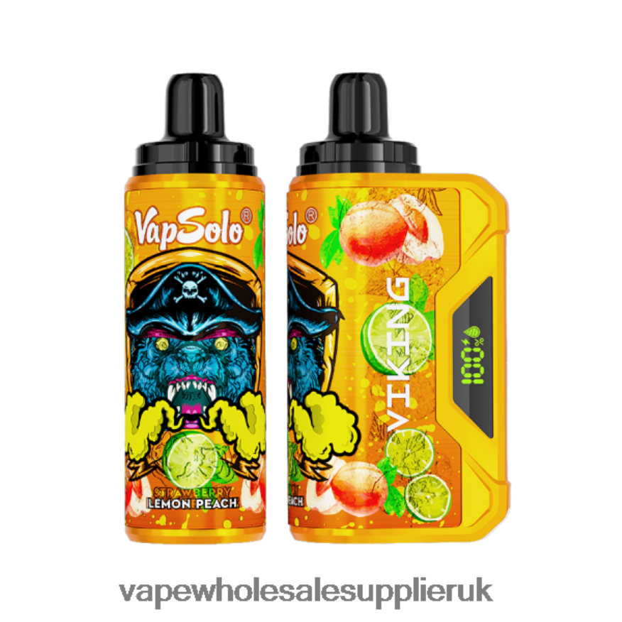 Vape Wholesale Supplier 0R6DD8135 Vapsolo VIKING Disposable Vape Lemon Peach