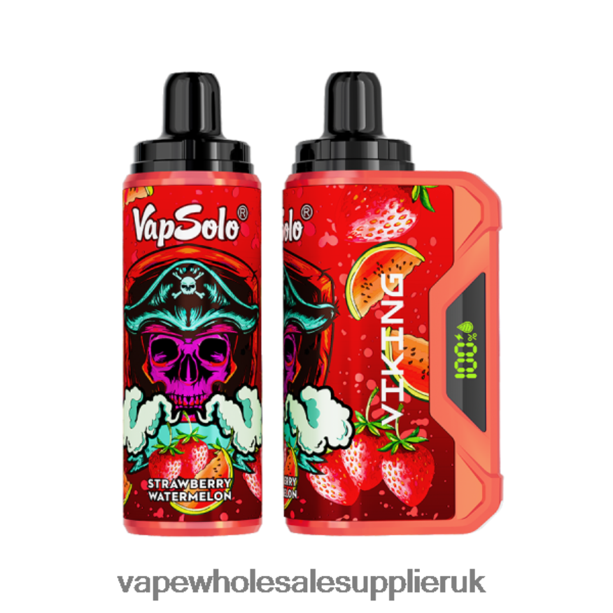 Vape Wholesale Supplies 0R6DD8140 Vapsolo VIKING Disposable Vape Strawberry Watermelon