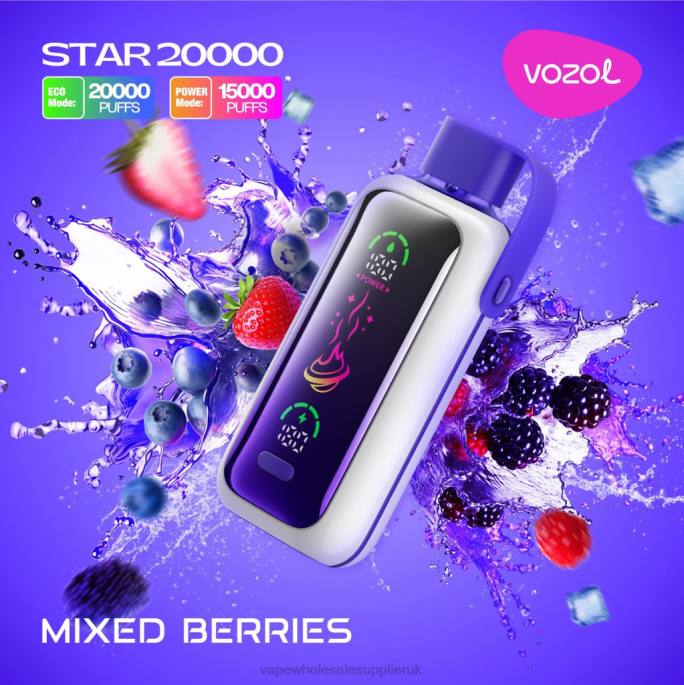 VOZOL STAR 20000 P4T814 MIXED BERRIES Vape Wholesale Supplies