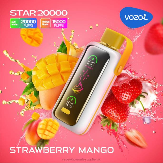 VOZOL STAR 20000 P4T81 STRAWBERRY MANGO Vape Wholesale UK