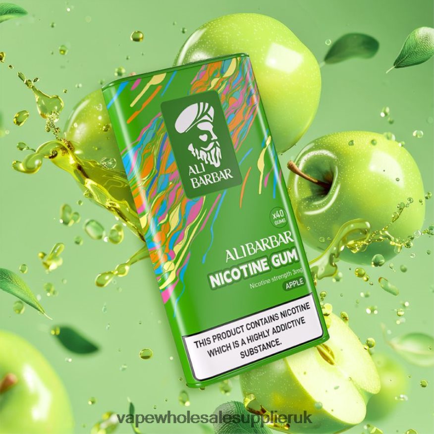 Vape Wholesale Supplier UK 0R6DD880 Alibarbar Nicotine Gum Apple