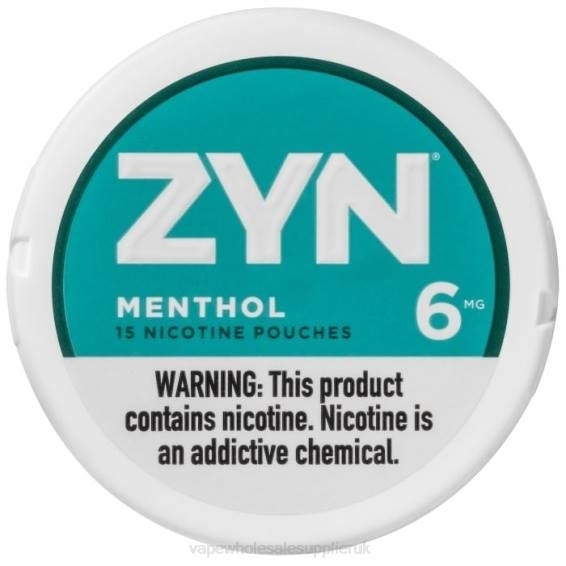 Vape Wholesale Supplier UK 022N23 | ZYN Menthol Nicotine Pouch 6mg